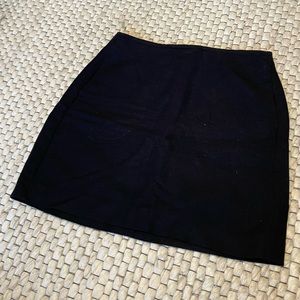 & Other Stories Black Linen Mini Skirt